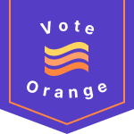 Vote Orange Ribbon